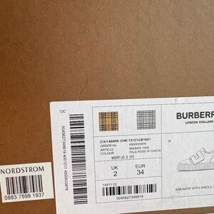 Burberry sneakers with single strap